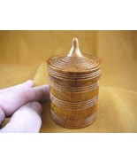 (BOX-201) BURL BOX small Thuya Wood African carved carving boxes Morocco... - €23,28 EUR