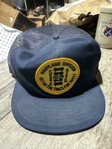 Chessie System Railroad MD Division Snapback Blue Trucker Hat Cap Made i... - $29.69