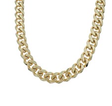 7mm Men Miami Cuban Link Chain Necklace Gold Stainless Steel 32&quot; G22 - £14.08 GBP