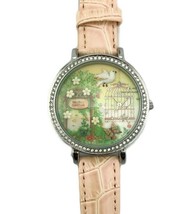 Watch Women MISS KEKE 3D World Birds &amp; Butterflies Chrome with Pink Band... - £28.76 GBP