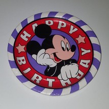 VTG Mickey Mouse Happy Birthday Paper Plates Party Supplies 9&quot; Deep Dish... - $8.38