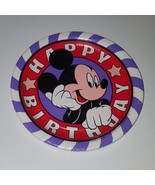 VTG Mickey Mouse Happy Birthday Paper Plates Party Supplies 9&quot; Deep Dish... - $8.38