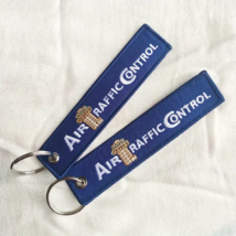 AIR TRAFFIC CONTROLLER Embroidered LUGGAGE BAG TAG ☆ Airplane Aviation K... - $9.89