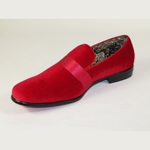 Mens AFTER MIDNIGHT Formal Stage Prom Award Tux shoes Velvet 6660 Christmas Red image 7