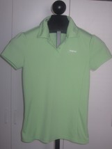 Reebok Play Dry Ladies Ss Green 100% Polyester TOP-S-VERY Gently WORN-LIGHT/COOL - £3.94 GBP