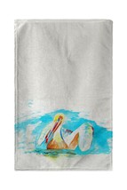 Betsy Drake Pelican in Teal Kitchen Towel - $29.69