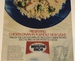 1985 Minute Rice General Foods Vintage Print Ad Advertisement pa13 - £5.56 GBP