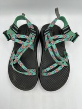 Chaco Girls Sandals Youth Sz 3 ZX/1 Shoes Green Purple Strappy Adjustabl... - £18.25 GBP