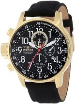 NEW Invicta 1515i Force Mens Chronograph 18k Gold/Black Stainless Steel watch - £124.56 GBP
