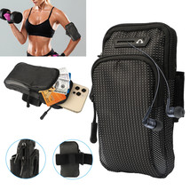 Adjustable Armband Exercise Cell Phone Holder Bag Running Sports Case Key Pouch - £14.45 GBP