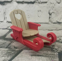 Fisher Price Loving Family Dollhouse Sled Sleigh Christmas Winter Holiday - £7.75 GBP