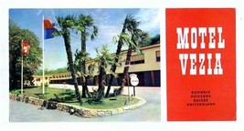 Motel Vezia  Brochure Lugano Switzerland 1960&#39;s - £14.31 GBP