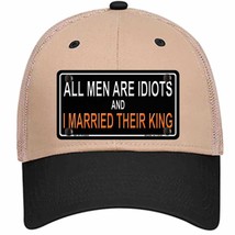All Men Are Idiots Novelty Khaki Mesh License Plate Hat - £23.24 GBP