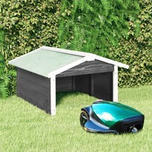  Lawn Mower Garage Gray and White Solid Firwood, Plywood Medium - $3,332.09 MXN