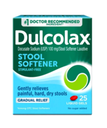 Dulcolax Stool Softener 25ct ~ Exp 2026+2027 - $9.89