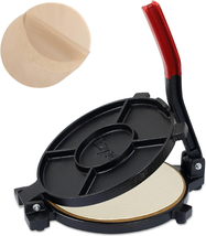 Cast Iron Tortilla Press 10 Inch - Tortilla Maker with Silicone Handle, Include  - £55.82 GBP