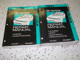 1991 Toyota Celica Service Réparation Atelier Manuel Set Usine OEM - £132.33 GBP