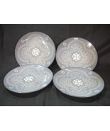 NEW BAUM Phara Grey Stoneware - Set of 4 Salad Plates 8&quot; - $60.77 CAD