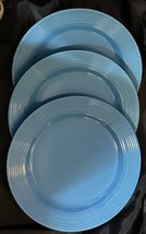 Royal Norfolk Dinner Plates (3) 10-3/4&quot; Teal Blue - $35.00