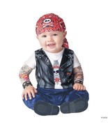 Super Cute Baby Wild Biker Halloween Costume 6-12 mos Fantasia Bebe Moto... - £22.76 GBP