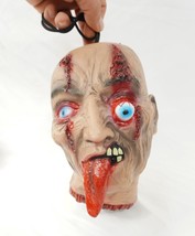 Halloween Props Scary Walking Dead Zombie Rotten Hanging bloody Head with tongue - £18.66 GBP
