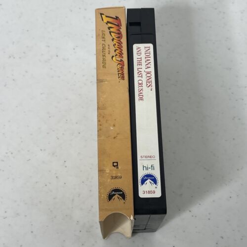 Indiana Jones and the Last Crusade VHS 1989 Vintage Video Tape Item image 5