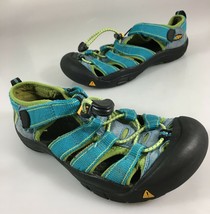 Keen Youth 3 US 2UK 35EU 20CM Blue Green Sport Sandals Waterproof - £18.95 GBP