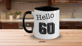 60th Birthday Gift Mug White Two Tone Coffee Cup Funny Gift for Sixty Year Old - £17.06 GBP