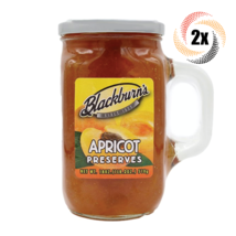 2x Mugs Blackburn&#39;s Apricot Fat Free Preserves Mugs 18oz ( Fast Shipping! ) - £16.40 GBP