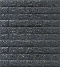 Dundee Deco PJ2238 Charcoal Faux Bricks 3D Wall Panel, Peel and Stick Wall Stick - $12.73+