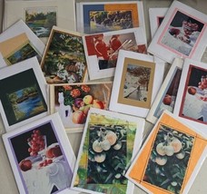 Handmade Blank Note Cards by Lois Larson Fruit Landscape Lot of 16 Sealed  - £27.68 GBP