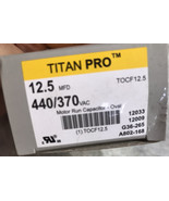 Titan Pro TOCF12.5 Oval Motor Run Capacitor MFD 35 440/370 Vac - $1,647.18 MXN