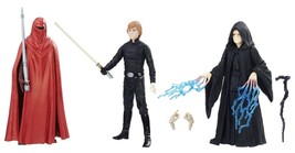 Star Wars FORCE LINK Emperor Palpatine, Luke Skywalker &amp; Emperor&#39;s Royal Guard - $37.94