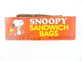 Vintage Carrousel Snoopy Sandwich Bags - £23.74 GBP