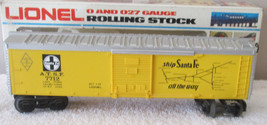 LIONEL  # 7712 &quot; SANTA FE WOOD SIDED  BOX CAR  NIB - £16.32 GBP