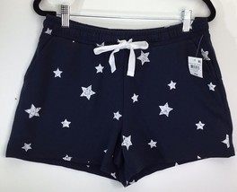 Style&amp;co Ladies sweat Shorts Size PM Star Blue Length 14 in flat front - £12.46 GBP