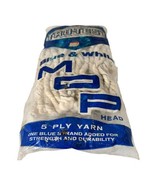 Vtg 70&#39;s/80&#39;s Tru-Test Mop Head Blue &amp; White 5 Ply Yarn Decoration Prop ... - £60.14 GBP