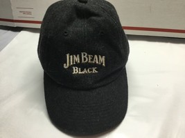 Jim Beam Black Whiskey Strapback Hat Adjustable Cap One Size Fits All EUC - £8.59 GBP