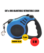 3 pcs Cat &amp; Dog Adjustable Retractable Leash For Small Pet– 5M - $46.39