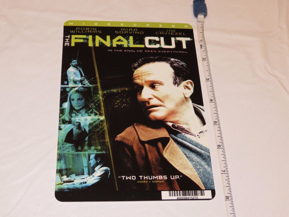 Final Cut Robin Williams RARE movie mini POSTER collector backer card 8 ... - $6.55