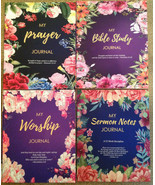 Prayer Journal, Bible Study, Sermon Notes and Worship Journal (4) Books NEW - $28.70