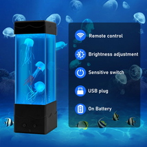 LED Jellyfish Lava Lamp Light Motion Aquarium Modes Rechargeable Light Night USB - $38.03