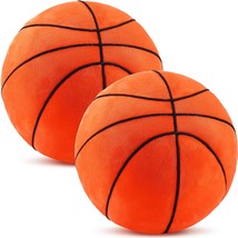 2 Pcs Plush Football Basketball Pillow Fluffy Soft Plush Ball Sports Plush Baske - £36.84 GBP