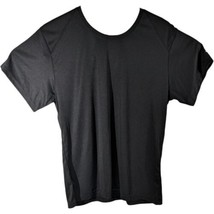 Womens Plain Black Short Sleeve Tee Shirt Size 2XL XXL Pullover Lightweight - £13.00 GBP