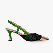 The Bali Green Leather Slingback Women Sandal image 7