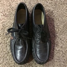 Vintage Maxum Leather Shoes Mens 9 1/2 M Some Wear Comfort - $21.78