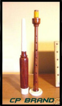 Scottish Bagpipe Practice Chanter Natural Rosewood New Plastic Mount &amp; Reeds - £27.22 GBP