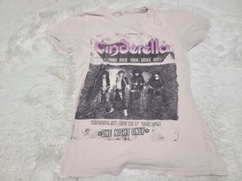 VTG CINDERELLA Night Songs Women&#39;s M T-Shirt One Night Only Rock YOUR So... - £18.82 GBP