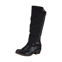 Rieker 93655, Women&#39;s Riding Boots, Black (Schwarz/Schwarz/Kastanie/00),... - £160.39 GBP