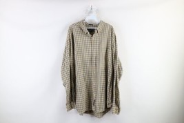 Vintage Abercrombie &amp; Fitch Mens Large Faded Big Shirt Baggy Button Shirt Plaid - $44.50